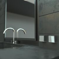 Выключатель двухклавишный Gallant (серебряный) / W5020006