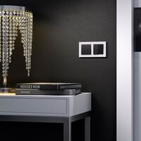 Выключатель двухклавишный проходной (черный матовый) / W1122008