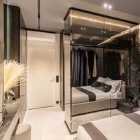 Выключатель двухклавишный проходной (черный матовый) / W1122008