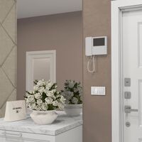 Выключатель двухклавишный проходной с подсветкой (белый, Hammer) / W1222101