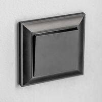 Выключатель одноклавишный проходной (черный матовый) / W1112008