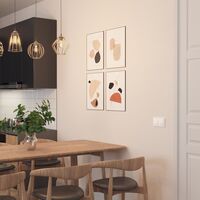 Выключатель одноклавишный проходной с подсветкой (белый, Hammer) / W1212101