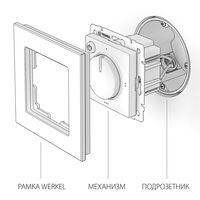 Терморегулятор электромеханический для теплого пола (черный) / W1151108