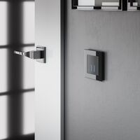 Сенсорный выключатель двухклавишный с подсветкой (черный) / W4520108