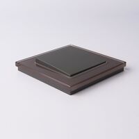 Выключатель одноклавишный (серо-коричневый) / W1110007