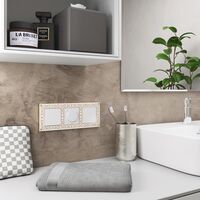 Рамка на 3 поста (белое золото, Antik) / W0031523