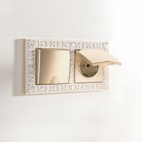 Рамка на 2 поста (белое золото, Antik) / W0021523