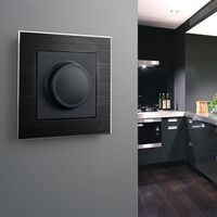 Рамка на 1 пост (черный, Aluminium) / W0011708