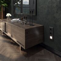 Рамка на 3 поста (черный матовый, Fiore) / W0032208