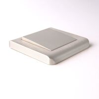 Выключатель одноклавишный (перламутровый рифленый) / W1110013