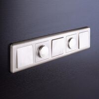 Выключатель одноклавишный (перламутровый рифленый) / W1110013