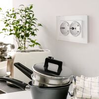 Рамка для двойной розетки (белый, Favorit) / W0081101