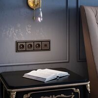 Накладка для розетки IP20 (бронзовый) / W1179012