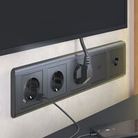 Накладка для розетки HDMI (графит рифленый) / WL04-HDMI-CP