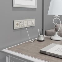 Накладка для розетки HDMI (перламутровый рифленый) / WL13-HDMI-CP