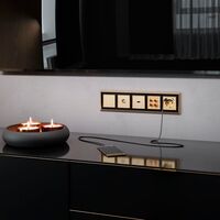 Накладка для розетки HDMI (шампань рифленый) / WL10-HDMI-CP