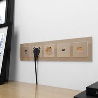 Накладка для розетки HDMI (шампань) / WL11-HDMI-CP