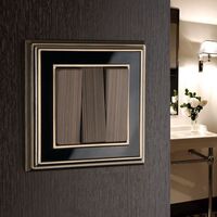 Рамка на 1 пост (бронза/черный, Palacio) / WL17-Frame-01