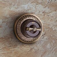 Рамка на 1 пост Retro (бронза, Antik Runda) / WL70-frame-01