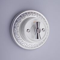 Рамка на 1 пост Retro (жемчужный, Antik Runda) / WL70-frame-01