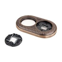 Рамка на 2 поста Retro (бронза, Antik Runda) / WL70-frame-02