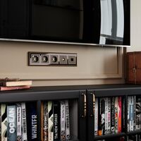 Рамка на 5 постов (бронза/черный, Palacio) / WL17-Frame-05