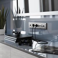 Розетка Ethernet RJ-45 (глянцевый никель) / W1181002