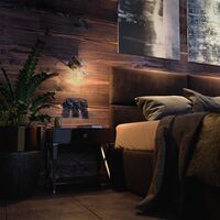 Розетка с заземлением и шторками (коричневый) Ретро / WL18-03-02