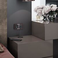 Сенсорный выключатель одноклавишный с подсветкой (черный) / W4510108