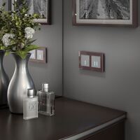 Сенсорный выключатель одноклавишный с подсветкой (серебряный) / W4510106