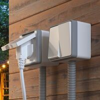 Выключатель двухклавишный влагозащищенный Gallant (белый) / WL15-03-02