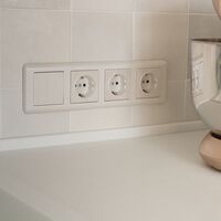 Выключатель одноклавишный (перламутровый рифленый) / W1110013