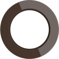 Рамка на 1 пост (коричневый, Favorit Runda) / WL21-frame-01