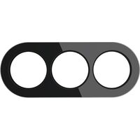 Рамка на 3 поста (черный, Favorit Runda) / WL21-frame-03