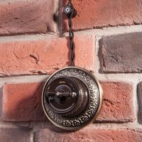 Изолятор 50 шт. без винта (коричневый) Ретро / W6431314