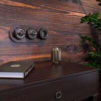 Переключатель одноклавишный (коричневый) Ретро / W5612014