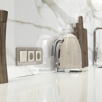 Розетка с заземлением (айвори матовый) / W1171062