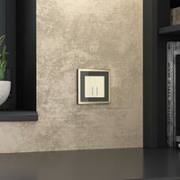 Рамка на 1 пост (черный/латунь, Baguette) / W0012852