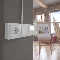 Коробка для накладного монтажа (белый) / W8000001