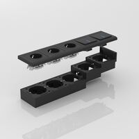 Коробка для накладного монтажа (черный) / W8000008