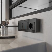 Коробка для накладного монтажа (черный) / W8000008