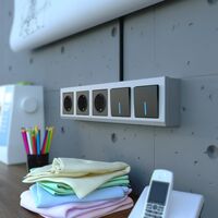 Коробка для накладного монтажа (серебряный) / W8000006