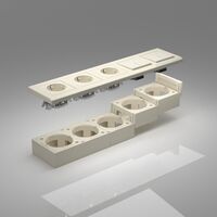 Коробка для накладного монтажа (слоновая кость) / W8000003