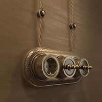 Переключатель одноклавишный Retro (Бронзовый) / W5712012