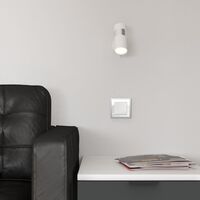 Рамка на 1 пост (белый/серебро, Baguette) / W0012850