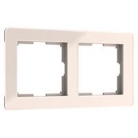 Рамка на 2 поста (айвори, Acrylic) / W0022743