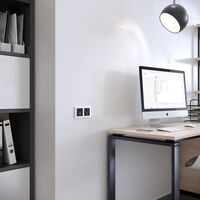 Рамка на 2 поста (белый, Acrylic) / W0022701