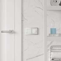 Рамка на 2 поста (белый/серебро, Baguette) / W0022850