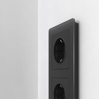 Рамка на 3 поста (черный, Acrylic) / W0032708