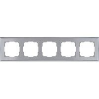Рамка на 5 постов (серебряный, Shine) / WL10-Frame-05